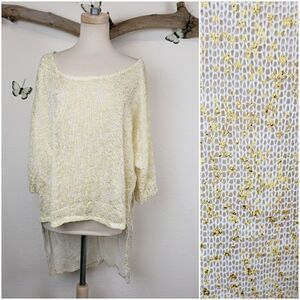 Hot Ginger  semi sheer mesh tunic  XL